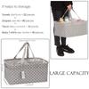 Hinwo Diaper Storage Diaper Baby Supplies Storage Preparing for Baby Gift Bag, Pouch, Case, Basket, Bag, Box, Foldable, Baby, Baby's Arrival, (Gray