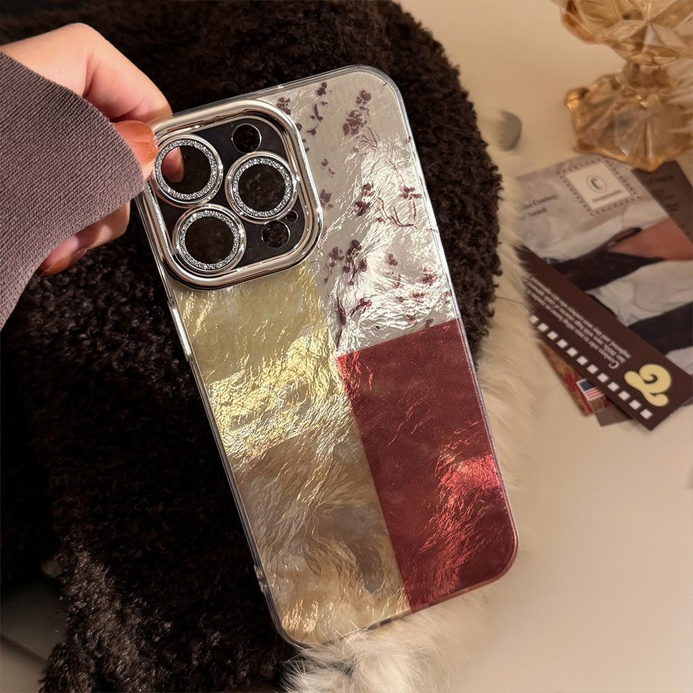 

Чехол для мобильного телефона Iphone16 в стиле ретро, 17 Apple 15pro Max, защитная пленка для объектива, 12 в новом китайском стиле, 13 подходит 12pro