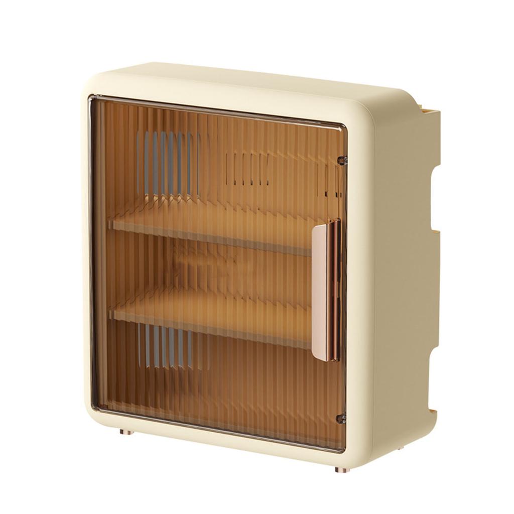 Wall Mounted WiFi Router Storage Box Semi Transparent Open Hole Wall Router Cable Box for Office