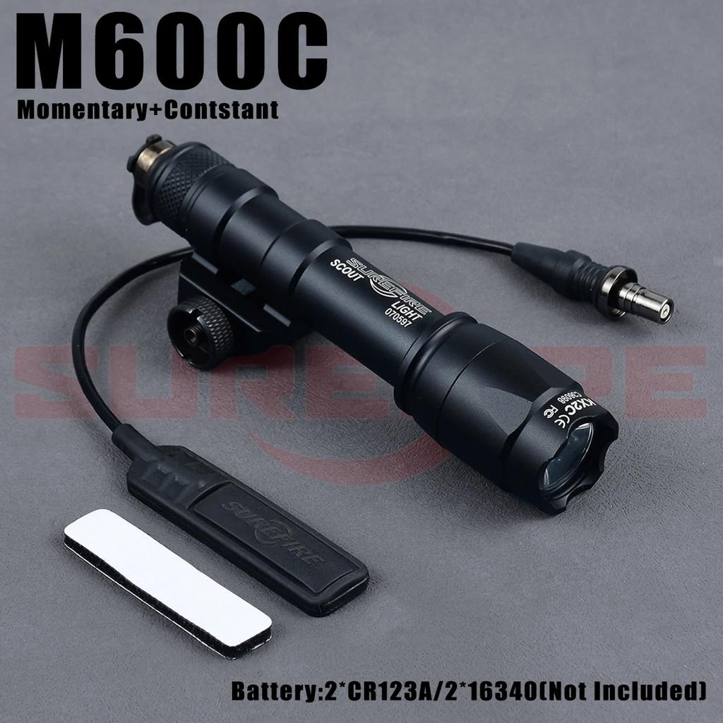 Surefire M300B M600B Flashlight M300 M600 Series Light 600Lumen Lamp Switch Surefire Torch M300C Aluminum Momentary Contstant