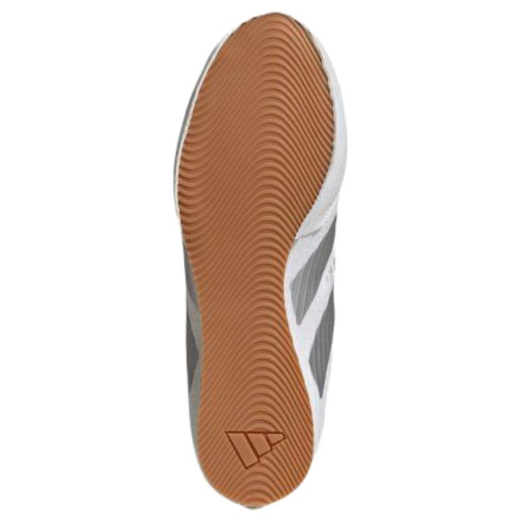adidas נעלי אימון גבוהות Box Hog 4 Balance לכל המינים לבן כסף JS4685
