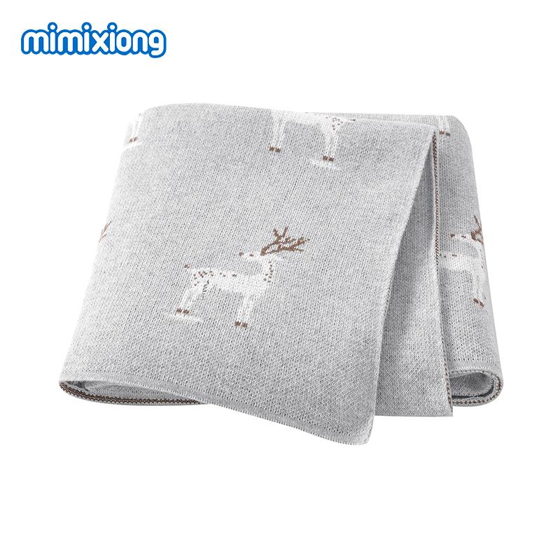 Baby Blankets Quilts 90*70cm Knitted Newborn Boys Girls Stroller Basket Swaddle Wrap Sleeping Sack Infant Cotton Bedding Covers