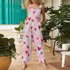 Womens Casual Overalls Jumpsuits Adjustable Straps Sleeveless Summer Cute Comfy Rompers With Pocket