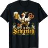 Funny Off To Get Schnitzled Goose Beer Pretzel T-Shirt