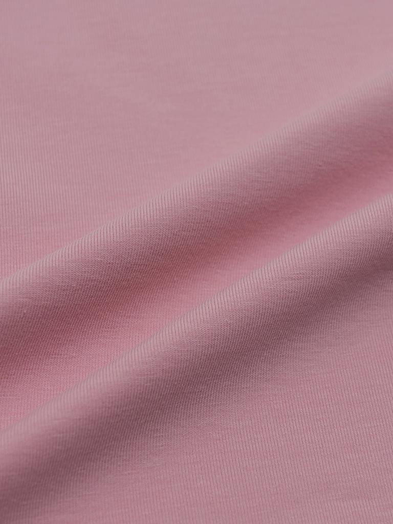 Emelbi Women'S Sportive Lettering Slim Crop Ringer T-Shirt Phi (L.Pink)