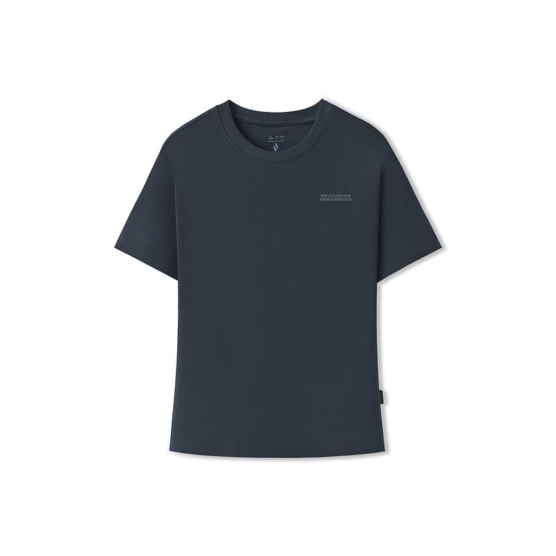 Skechers Soft Comfortable Skin-Friendly Breathable Regular Knit T-Shirt Women tops L226W101-0620 S