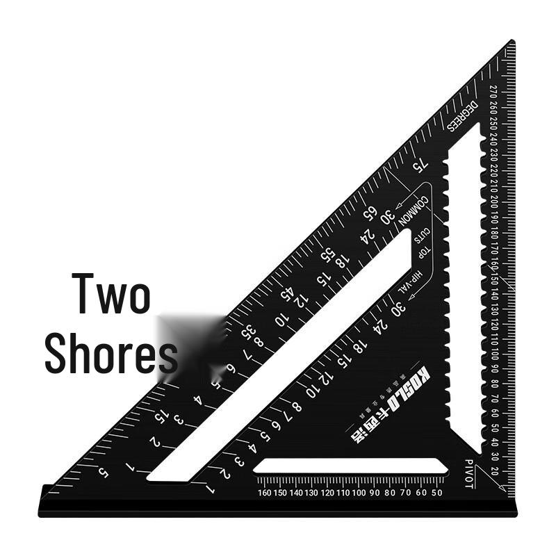 Aluminum Alloy Woodworking Triangle Square Ruler