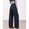 TERRE BLEUE Women's Petite High-Waist Wide-Leg Jeans
