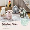 12 Huggable Infant Donkey Plush Toy Featuring Gentle Fur Lifelike Details Plus Weighted Body - Cute Mule Stuffed Animal Present Designed for Plus