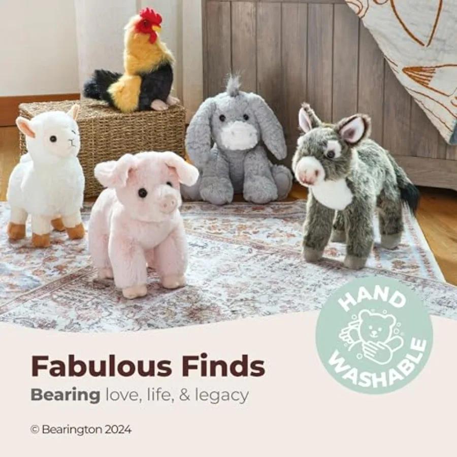 12 Huggable Infant Donkey Plush Toy Featuring Gentle Fur Lifelike Details Plus Weighted Body - Cute Mule Stuffed Animal Present Designed for Plus