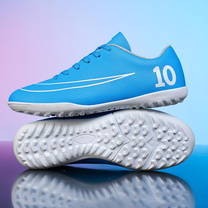 Men Soccer Shoes Professional Field Football Boots FG/TF Grass Training Futsal Soccer Sneakers Anti-Slip Ankle Cleats Shoes31-46