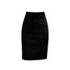 Women's French Style Black Polka Dot Skirt: Autumn-Winter Fashion, Slimming Waist, Hip-Hugging, High-End Short Skirt.
