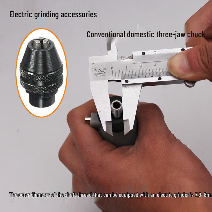 Adjustable Multi-Functional Electric Grinder Chuck (0.4-3.4mm) - Three-Jaw Mini Set