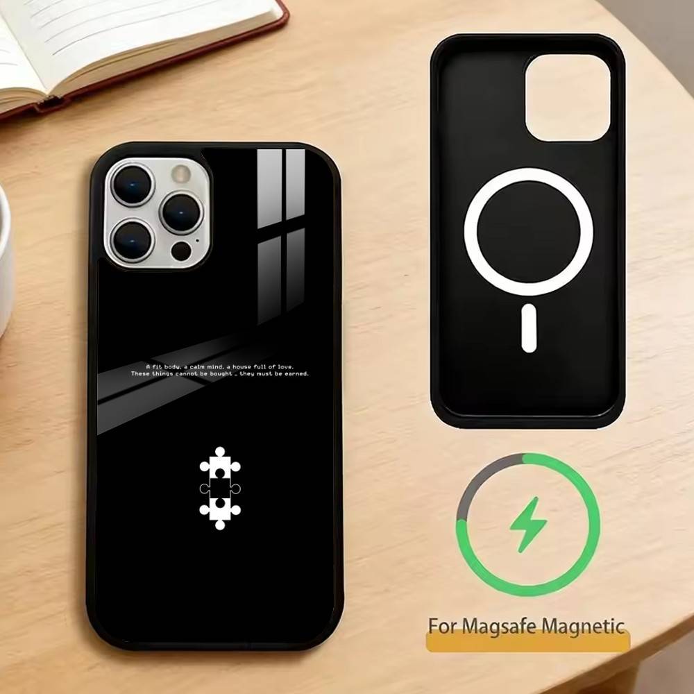 Creative puzzle Phone Case For iPhone17,16,15,14,13,12,11 Plus,Pro Magnetic For Magsafe Wireless Charging