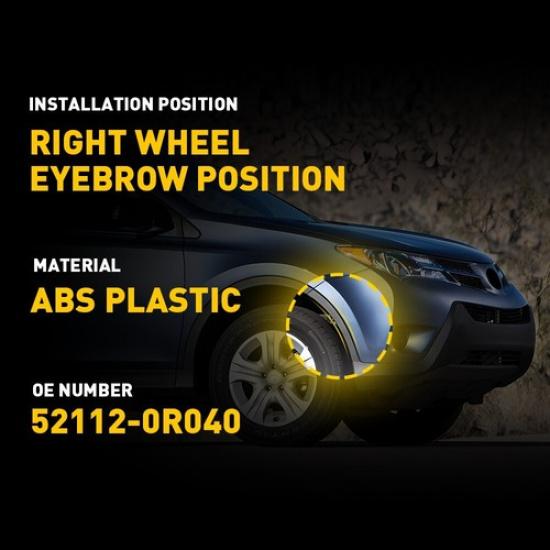 Passenger Side Front Bumper Wheel Fender Molding Trim For Toyota RAV4 2013-2015