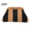Woven Clutch Purse Women Striped Purse, Large Capacity Kiss Lock Makeup Case Cosmetic Pouch, Summer Beach Vacation Evening Dumpling Bag Toiletry
