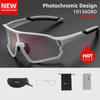 ROCKBROS Fahrradbrille Photochrome MTB Rennradbrille UV400 Schutz Sonnenbrille Ultraleicht Sport Sichere Brillen Ausrüstung
