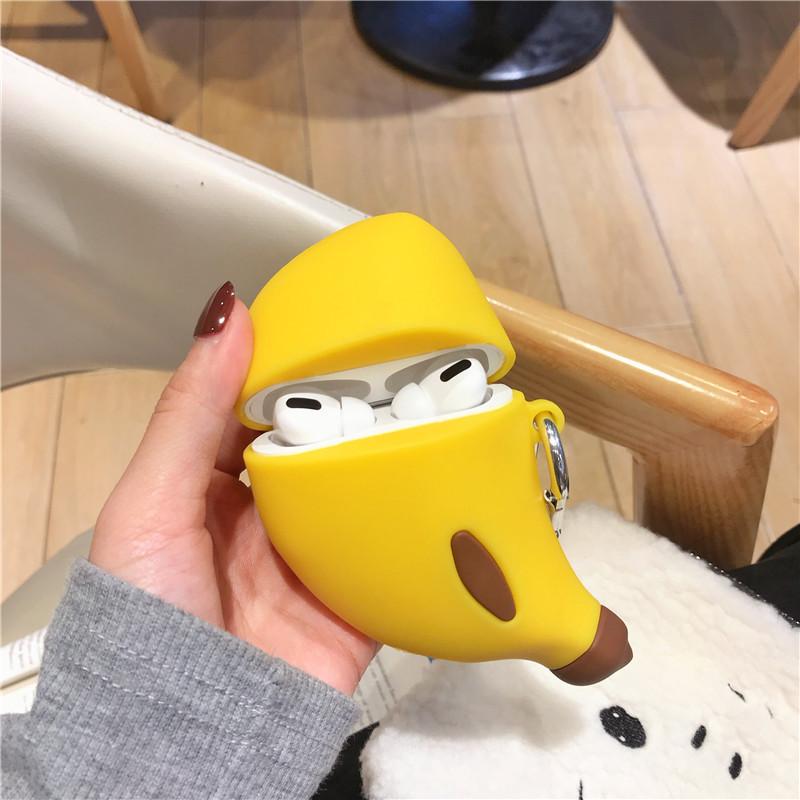 Three-dimensional Fruit Banana for AirPods Pro1 Apple 1/1/1 Generation Bluetooth Headset Case 1011