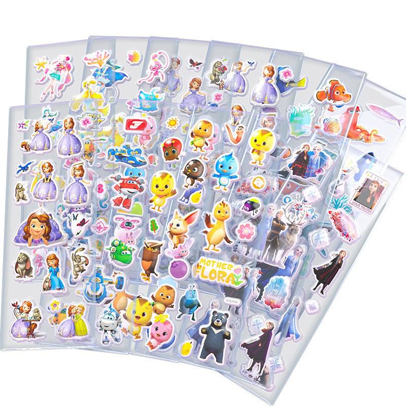 Paw Patrol Princess 3D Bubble Stickers for Kids – Baby Reward & Kindergarten Fun!