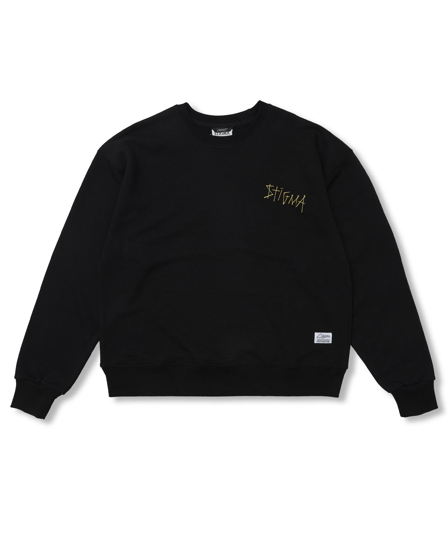 Стигма Дудл Оверсайз Свитшот Черный Black/M