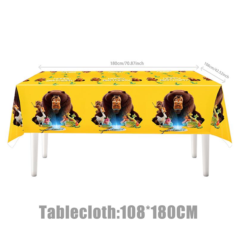 Beaver Birthday Decorations Beaver Party Accessories Cups Ballons Plates Birthday Party Backdrops Hot Anime Decorations