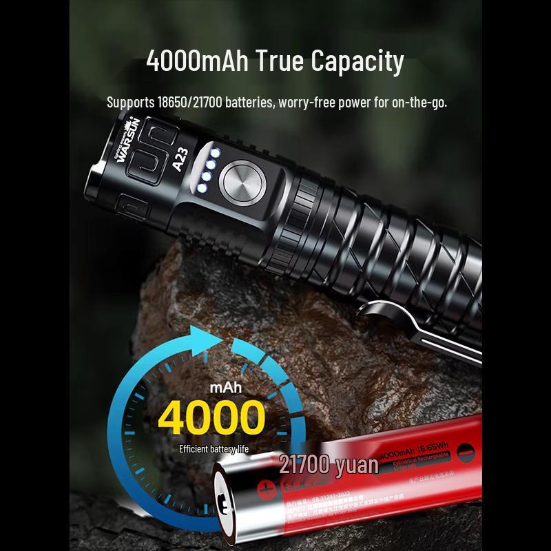 WARSUN Magnetic Rechargeable LED Flashlight