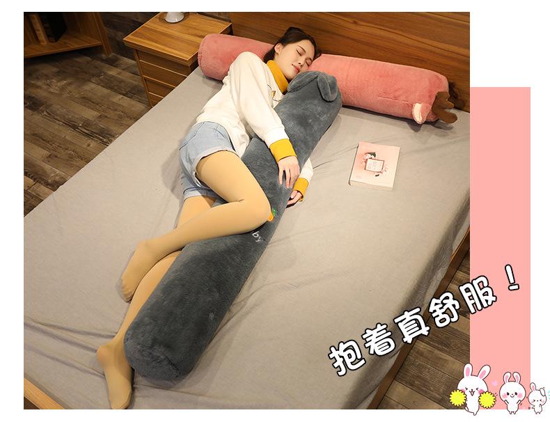 Body Pillow: Long, Cylindrical, Removable, Washable, Great for Leg Clamping and Pregnancy. Perfect for Kids' Beds.