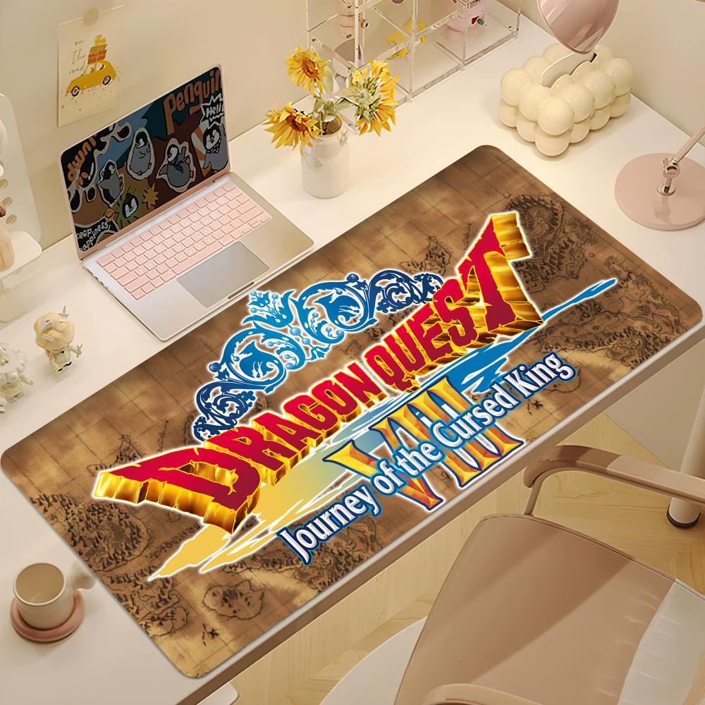 Game Dragon QQuest Journey Cursed King  S Mouse Pad Large Desk Mat Keyboard Ergonomic Office Rubber Game PC Nonslip Antifray