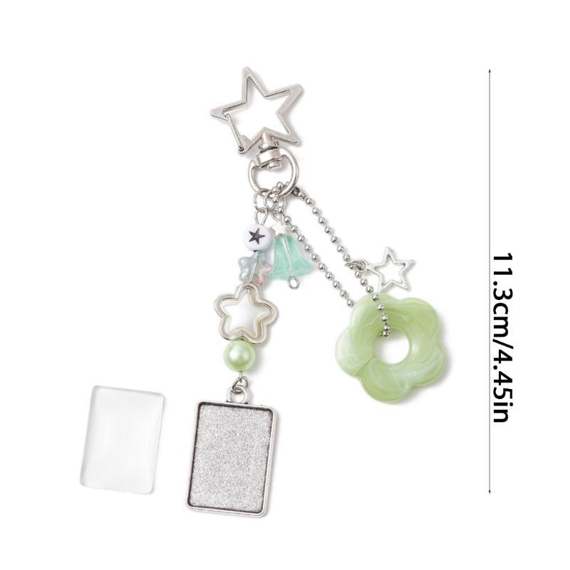 Trendy Star and Flower Beaded Phone Chain Phone Lanyard Charm for Expressing Personal Style and Artistic Creativity