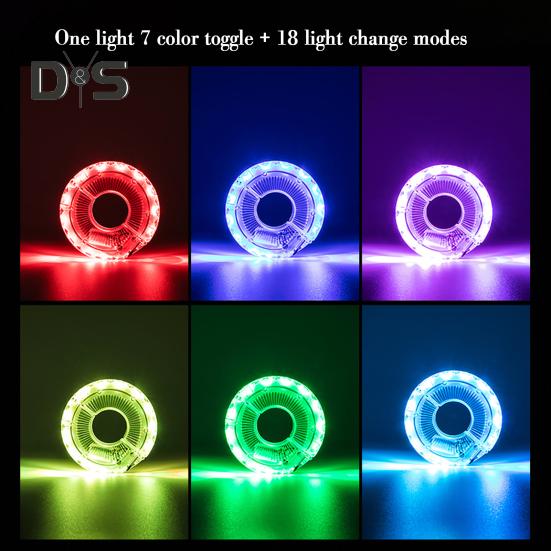 Světlo na kolo na kolo IP55 Vodotěsné Nabíjecí Nastavitelná Noční jízda Cyklistika Silnice Horské kolo Hub Paprsek LED Dekorační lampa