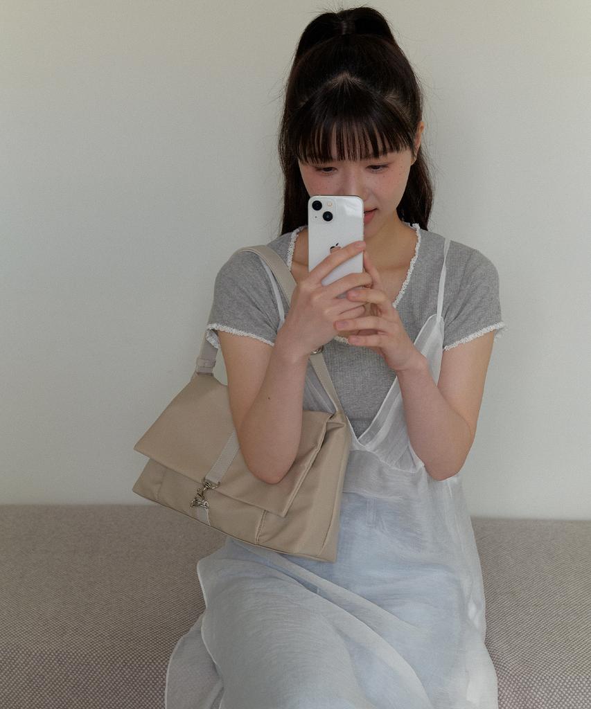 Ovhee Chloe Nylon Bag_Beige