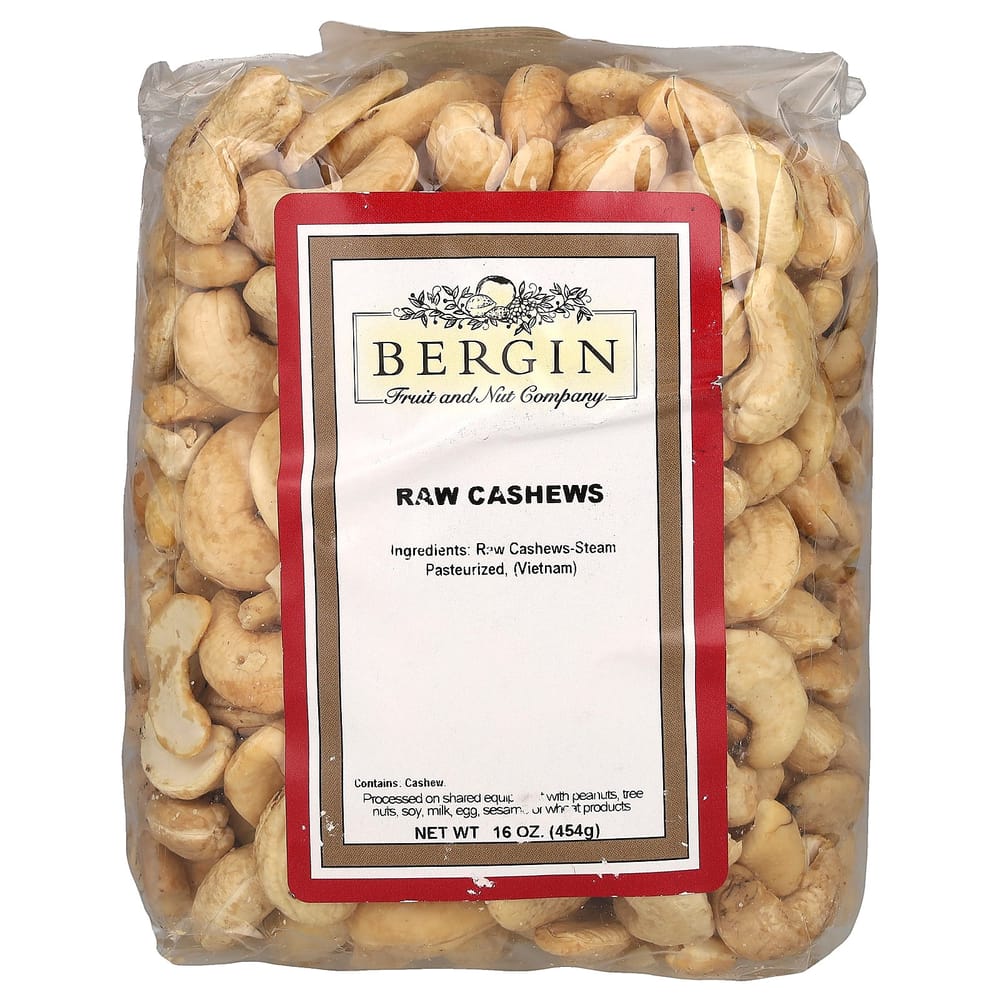 iHerb Bergin Fruit and Nut Company Unprocessed Cashews 454g (16oz) 454g - 1 ea