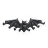 Yousheng Bat Wall Hooks, Black Cast Iron Gothic Coat Rack with 2 Prongs, Rustic Metal Hanging Organizer for Keys Hats Scarves, Industrial Home Decor
