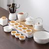 Shangyanfang Mutton Fat Jade White Porcelain Kung Fu Tea Set