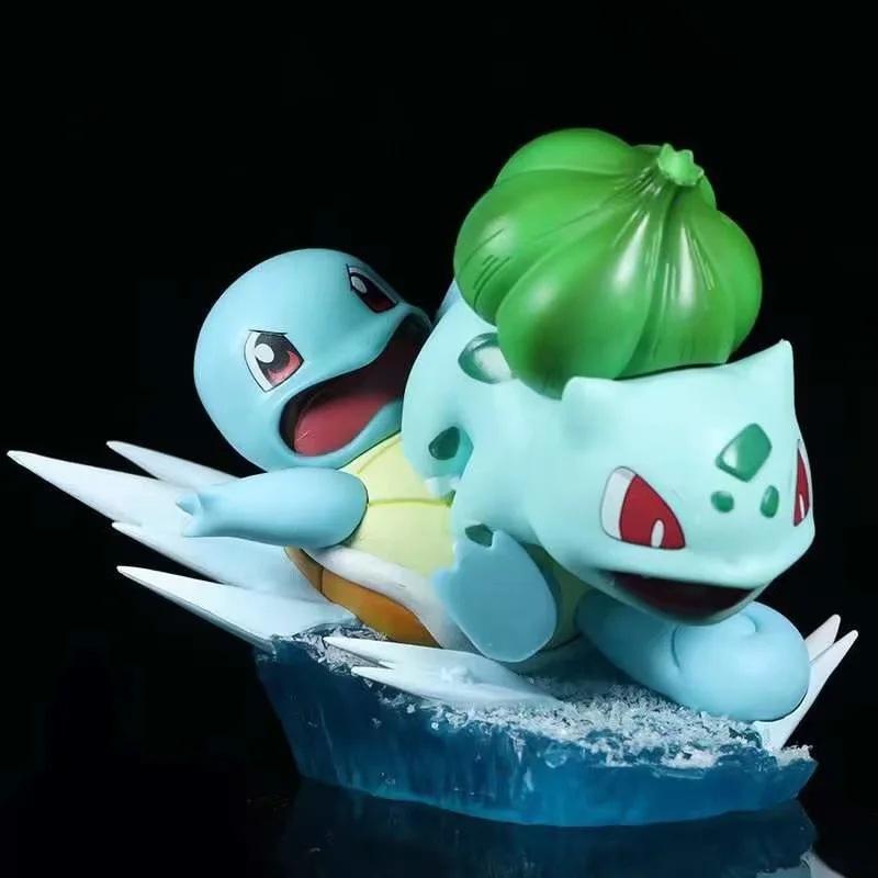 

Pokemon Cute Squirtle Bulbasaur Figure Scene PVC Cartoon Figurine Toy Model Collect Desktop Decoration Dolls Gifts