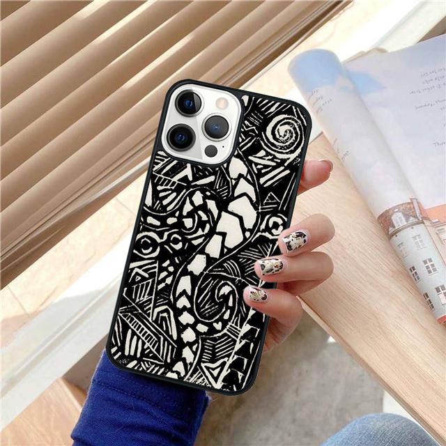 Maori Polynesian Samoan Tribal Phone Case Back Cover for iPhone 17 Air 16 15 14 13 11 12 Pro Max Plus Shell Coque