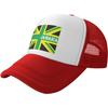 Jamaica Flag Map Jamaican Mesh Trucker Hat Adjustable Snapback Cap Unisex Outdoor Casual