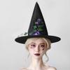 Halloween Hexenhut für Kinder Erwachsene Halloween Party Cosplay Kostüm Requisiten Gruseliger Zaubererhut für Halloween Party