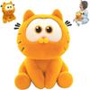 Garfield Plush Toy, Cute Fluffy Sitting Cat Plushie, Soft Anime Stuffed Animal, Birthday Gift for Kids Fans