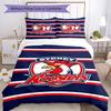 3pcs Football Team (23) Design Cover Set - HD Printed Bedding with 1 Cover and 2 Pillowcases - Perfect for Home and Dorm Decor