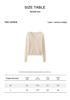 Women's Cashmere Silk V-Neck Hollow Out Cardigan Sweater Cover-Up