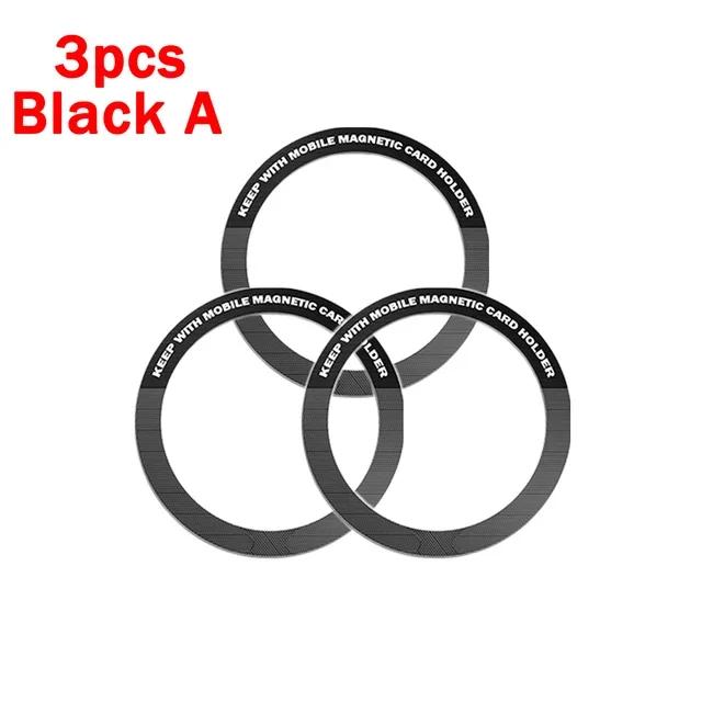 7/5/1pcs Universal Stainless Steel Magnetic Metal Plate Ring for Apple IPhone 15 14 Magsafe Wireless Charger Metal Iron Stickers