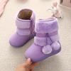 Girls Snow Boots Winter Comfortable Thick Warm Kids Boots Lobbing Ball Thick Children Autumn Cute Boys Boots Princess Shoes