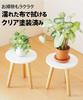 2 Pieces Wooden Flower Stand Stool Flower Stand Indoor Assembled Planter Stand Natural Wood Natural Wood
