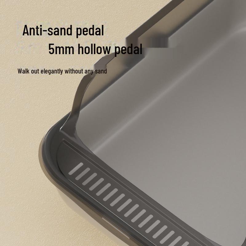 Large High-Fence Semi-Enclosed Splash-Proof Cat Litter Box