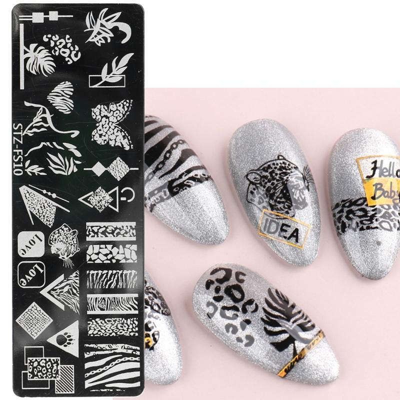 Nail Art Stamping Plates Flower Moon Snowflake Animals Design Nail for Image Stamp Plates Manicure Templates Nail Art To