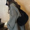 Autumn/Winter Niche Design Frosted Dumpling Bag Vintage Single Shoulder Crossbody Large Capacity Commuter Underarm Bag