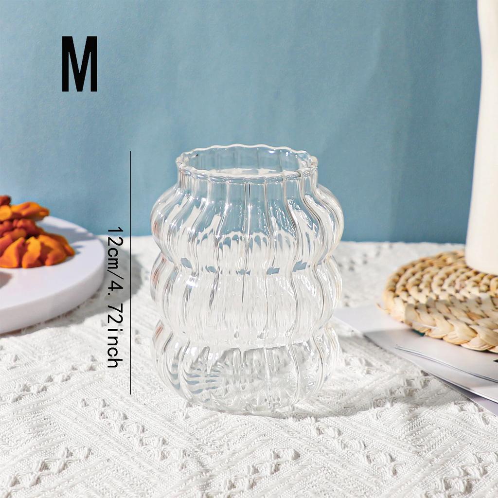 1pc-Caterpillar Cup, Chubby and Chubby Glass Cup, Fruit Tea Cup, Large Capacity Cold Drink Cup, Coffee Cup