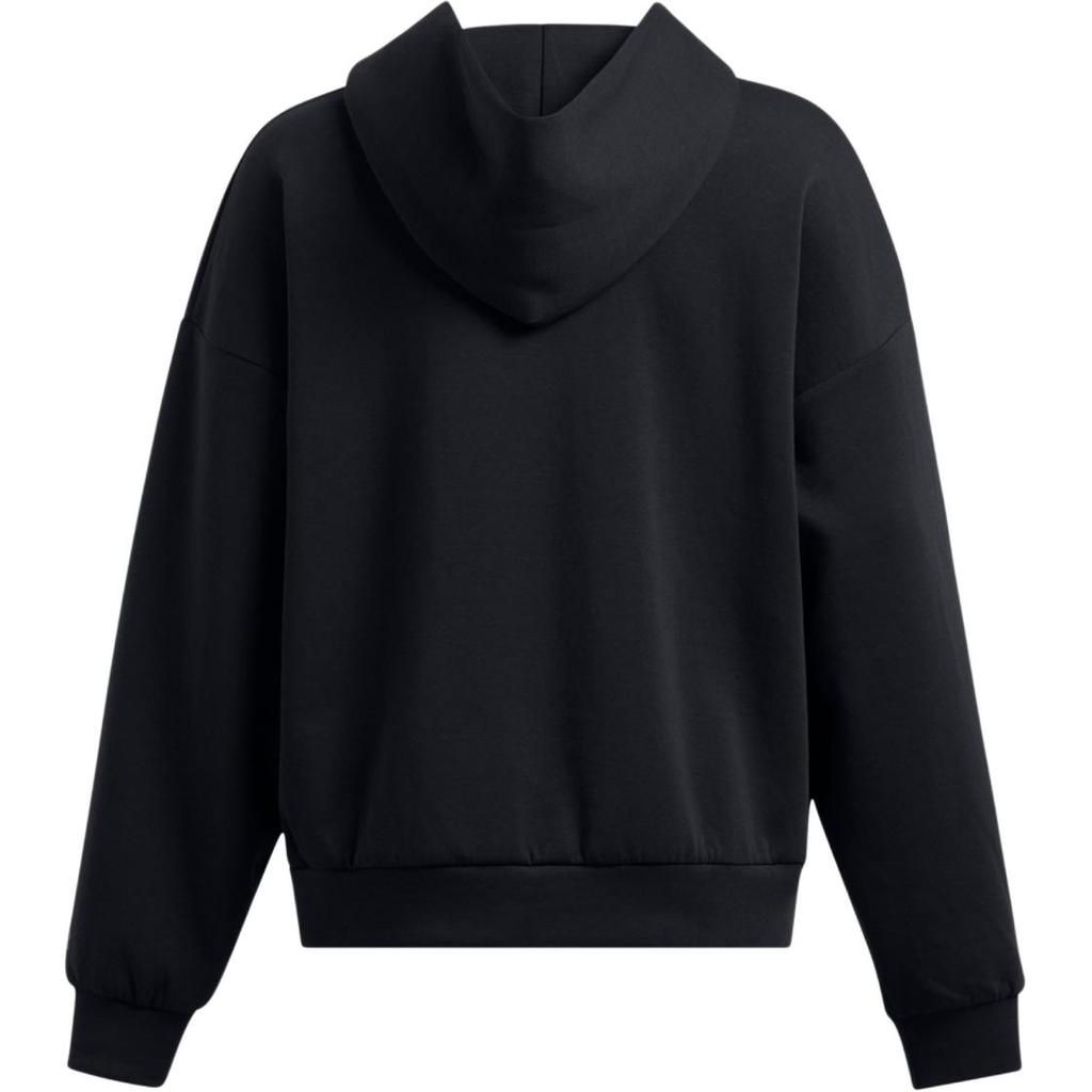 Under Armour Nezastavitelná fleecová mikina s kapucí odvádějící vlhkost jednobarevná dámská mikina černá 1387884-001