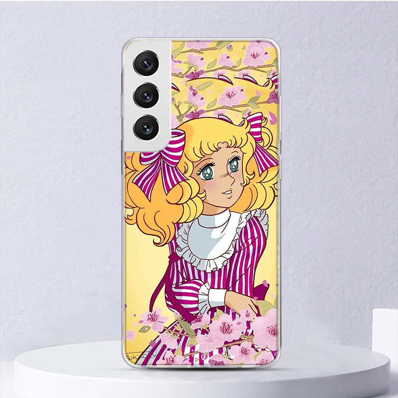 Candy 90s Anime Soft Case For Samsung Galaxy S25 S24 S23 S22 Ultra Phone Cover S20 FE S21 Plus S25 Edge + Funda Coque Galaxy S25
